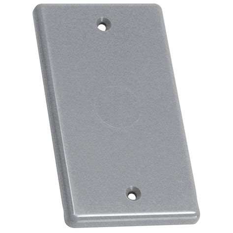 electrical box cover 1 2 inch single gang knockout|Blank 1/2 In. Knockout Handy Box Cover .